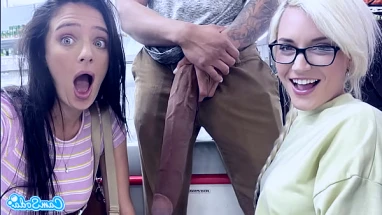 Amateur Teen Sucks Big Black Cock And Gets Fucked in Public BBC