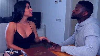BBC & SQUIRT. My Spanish Student Makes Me A Creampie - Sa Retali & Nelson Mandingo
