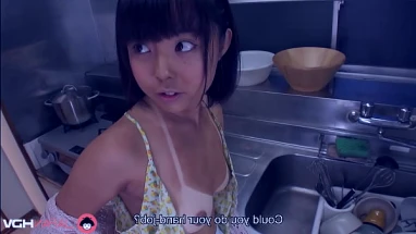 Japanese tanned housewife Tomoyo Isumi had oral sex uncensored.